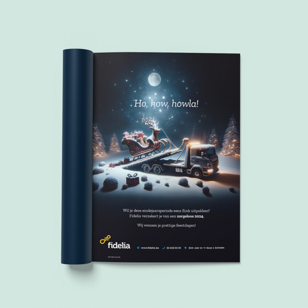 Fidelia kertsadvertentie by JamesBold.agency
