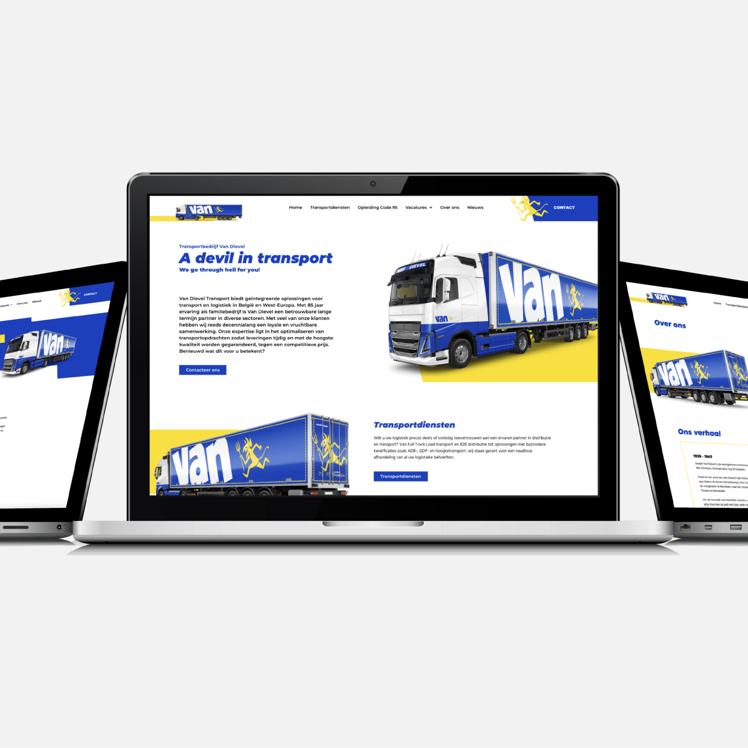 Van Dievel Website by JamesBold.agency