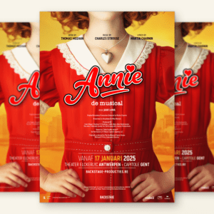 Annie the musical poster by JamesBold.agency